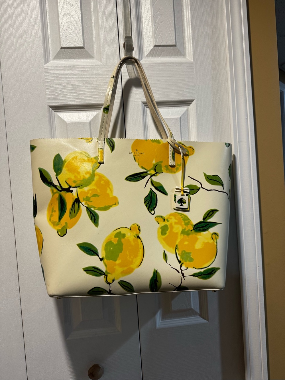 kate spade Cream & Yellow Lemon Print Tote - Picture 2 of 8